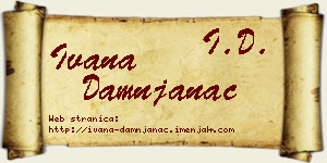 Ivana Damnjanac vizit kartica